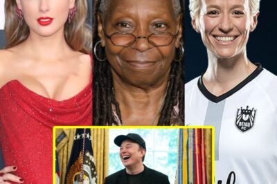 BREAKING NEWS: Taylor Swift, Whoopi Goldberg, and Megan Rapinoe have shocked the world with their joint decision to flee the U.S., revealing that their reasons are directly tied to billionaire Elon Musk—an explosive announcement that’s sending shockwaves through the media, igniting endless speculation across social platforms, and leaving fans everywhere desperate to know what really drove these icons to leave; check the link in the comments for the full story and join the global conversation!