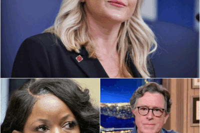 BREAKING: Karoline Leavitt Kicked Jasmine Crockett Off Stephen Colbert’s Show In A FIERY Confrontation — And Just Seconds Later, Karoline Herself PUBLICLY SLAPPED HERSELF Across NATIONAL TELEVISION, In Front Of Millions Of Viewers.