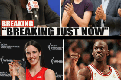 Michael Jordan STUNS Caitlin Clark With This POWERFUL Speech, Gets A Standing Ovation. He turned the spotlight on Caitlin Clark, the rising powerhouse who’s redefining women’s basketball with every shot she takes. In a moment that shocked the court and left Clark emotional, MJ delivered a powerful tribute that resonated far beyond the stage. But what exactly did he say that brought the crowd to its feet?