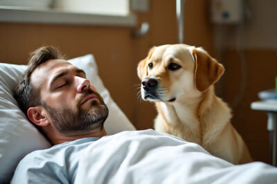 The doctors decided to turn off the life-support machines keeping the young officer alive, but before doing so, they allowed his dog to say goodbye — but then something unexpected happened