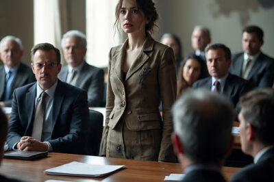 Everyone laughed at her worn-out bag and ballet flats — they thought she was just a cleaning lady. But sixty seconds later, she walked into the boardroom…