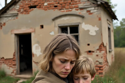My husband abandoned me and our son in his grandfather’s sagging relic of a house. He had no idea a hidden room beneath the floor held a fortune in gold.