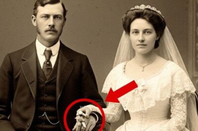This 1903 portrait looks normal — until you zoom in on the bride’s hand and discover a dark secret