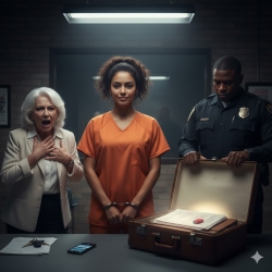 I asked to borrow my stepmother’s car, and she smiled coldly, “Fine.” The next day, she called the cops: “She stole my car!” I was handcuffed while she played the victim. What they didn’t know… was what I’d deliberately left in the trunk. When the truth was revealed at the station, her smile disappeared instantly.