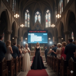 The night before my wedding, my future mother-in-law and sister-in-law destroyed my late mom’s bridal gown. So I walked to the altar wearing black. They snickered, saying I looked like I was mourning. But mid-ceremony, the screen lit up with a recorded message—and the moment they realized what it showed, they shrieked for it to stop.