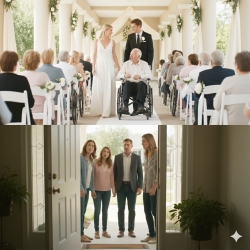 We held our wedding in a small care facility so my grandfather wouldn’t miss it. My relatives mocked us, saying it was embarrassing and not worth sharing online. During the ceremony, he held my hand and murmured, “This is everything I hoped to see.” The very next morning, my family showed up at my door, terrified and demanding to talk.