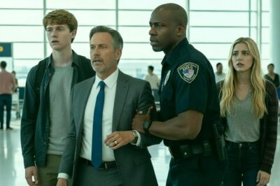 At the airport with my son, an immigration officer suddenly grabbed me. He whispered, “Pretend I’m arresting you and stay quiet.” He had seen something terrifying on the security cameras regarding my family. Fifteen minutes later, I realized my life was in grave danger because of them.