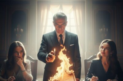 My father burned my diploma at dinner to force me to sign my inheritance over to my sister, but he didn’t know my silence was a trap, and by the time the flames finally died down he had already triggered a secret clause that would cost him millions…