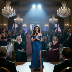 I survived their insults, their cold shoulders, their rehearsed smiles. They assumed I had nothing. But when I stepped up to the microphone tonight and exposed my true identity, the Cross family—and every influential guest—went dead silent. Their entire world flipped, and their confidence shattered right before my eyes.