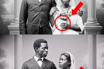 It was just a portrait of newlyweds — until you see what’s in the bride’s hand