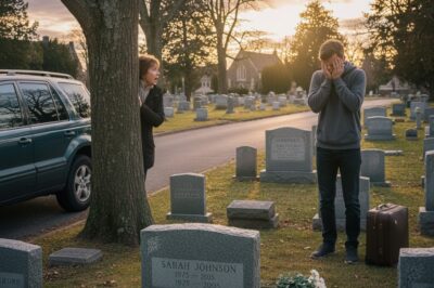 I Drove Past The Cemetery Where My Late Husband Is Buried And Saw My Son’s Car There He Never Visits His Father’s Grave. Curious, I Parked And Walked Between The Headstones I Found Him Standing At A Strange Grave, Whispering And Crying. My Heart Almost Stopped When I Heard What He Was Saying…