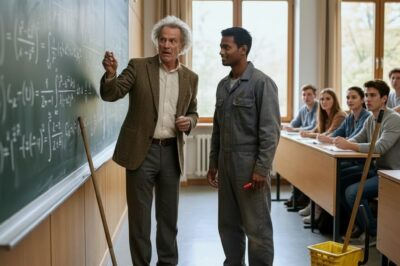 “Solve This Equation and I’ll Marry You,” Professor Laughed — Then Froze When the Janitor Solved It